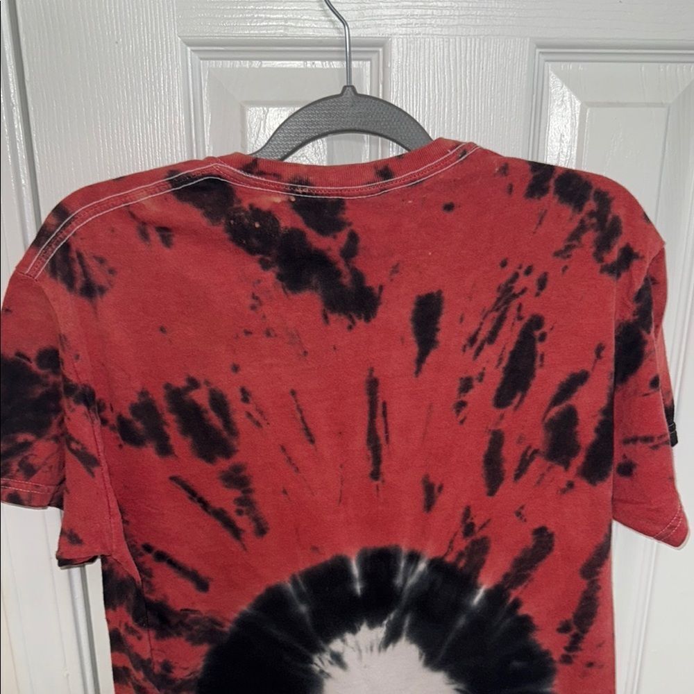 Goosebumps Red and Black Tie-Dye T-Shirt - Picture 8 of 8